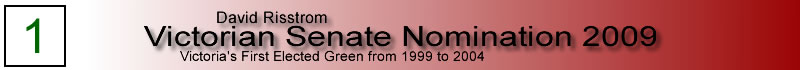 David Risstrom 2009 Senate Nomination
